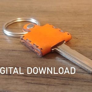 Laser Cut File - Leather Key Topper