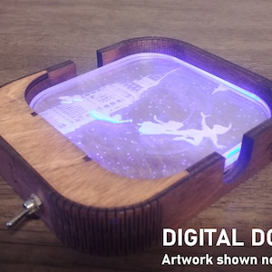 Laser Cut File - LED Coaster Holder