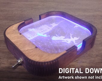 Laser Cut File - LED Coaster Holder