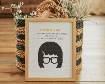 Tina Belcher Cross Stitch Pattern | Nerdy Bob's Burgers Design (PDF)