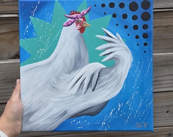 New Force - Hen - Acrylic Painting on Canvas
