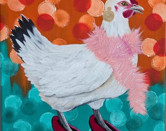 Chicken - Acrylic on canvas