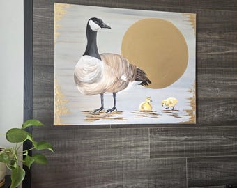 Canada Geese - Acrylic on canvas