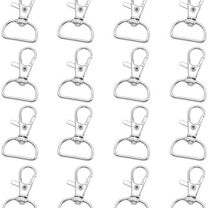 100Pcs Swivel Snap Hook,Key Chain Clip Hooks Swivel Lanyard Snap