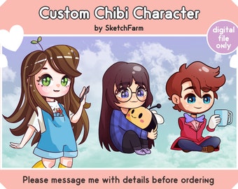Chibi Character Art - Custom Icon Portrait Commission