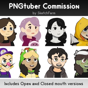 Custom PNGtuber - 1 PNG Character Commission