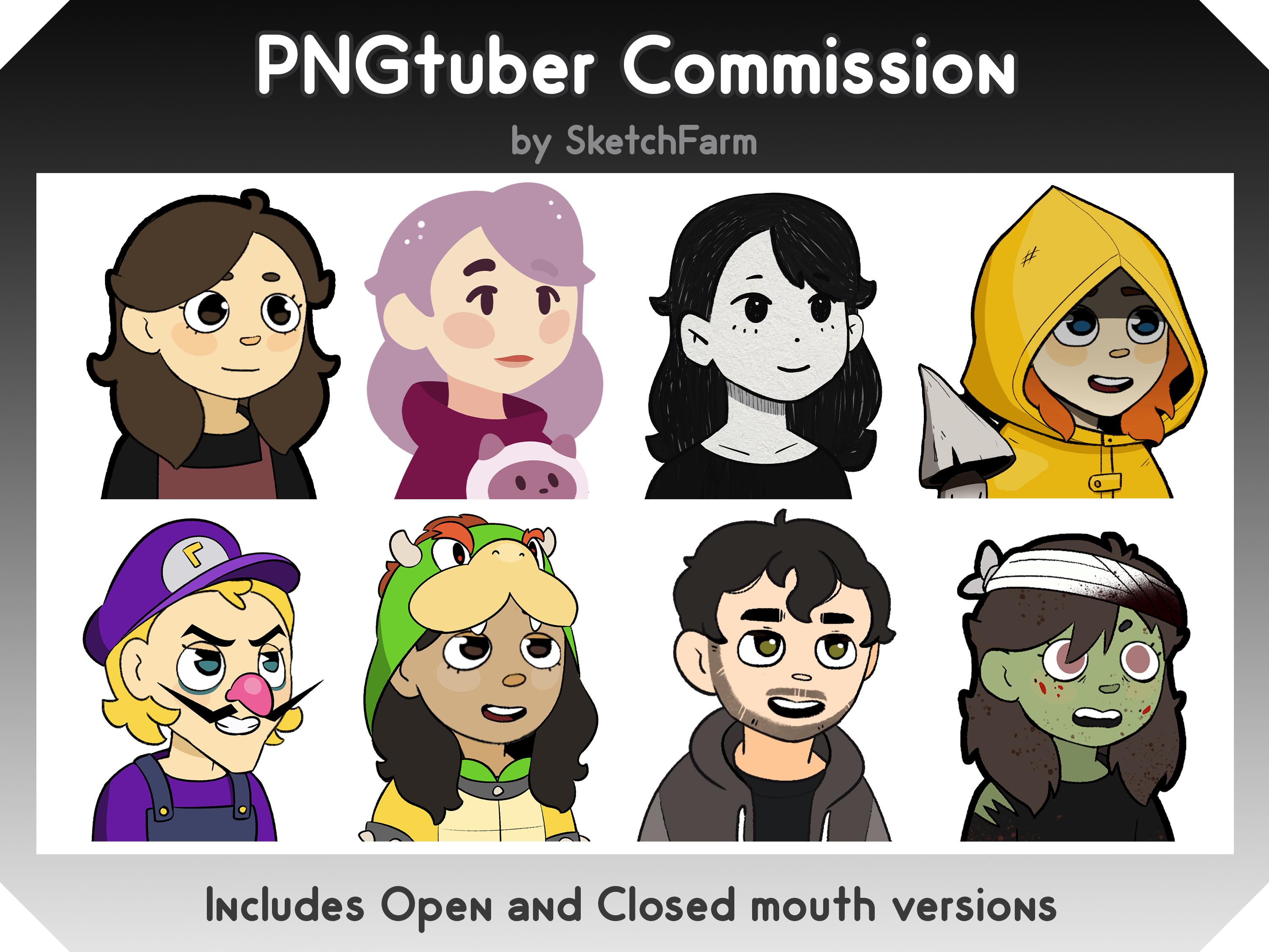 Custom PNGtuber - 1 PNG Character Commission