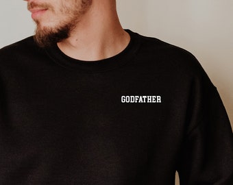Peetvader-sweater | Peetvadercadeau | Godfather-ronde hals | Cadeau-idee peetvader | Voorstel peetvader: