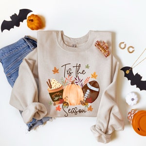 Herfsttrui | Voetbaltrui | Herfstcadeau | Dit is het seizoen | Pompoen Sweatshirt | Herfst outfit