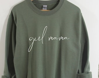 Girl Mama Sweatshirt  Mama Gift  Mother&#39;s Day Gift Birthday Gift for Mom Twin sweatshirt