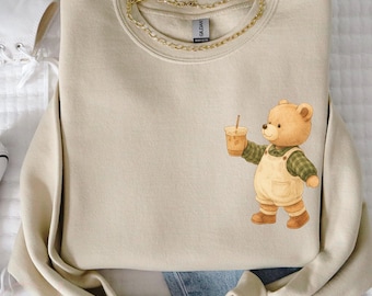 IJskoffiesweater | Kleding voor koffieliefhebbers | Leuk koffiesweater | T-shirt IJskoffie | Koffieshirt