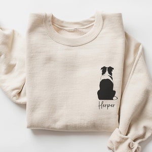 Personalized Border Collie Sweatshirt, Border Collie Mama gift, Border Collie Gift, Border Collie Dad, Border Collie Mom