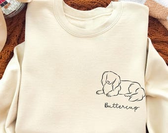 Long Haired Dachshund Sweatshirt, Personalized Long Haired Dachshund Gift, Long Haired Dog Mom Gift