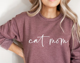 Cat Mom Sweatshirt  | Cat Mom Sweater | Cat Mom Gift |  Gift for Cat owner