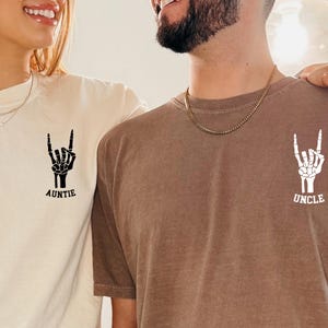 Aunt and Uncle Shirt Promoted to Auntie Promoted to Uncle Aunt and Uncle Gift Gregnancy Announcement Shirt