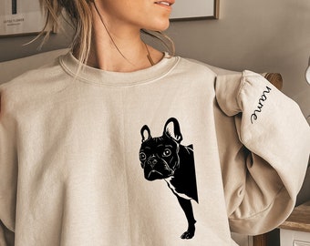 French Bulldog Gift | French Bulldog Shirt | Dog Personalized Gift | French Bulldog  Mama gift | Frenchie Mom | Frenchie Mom sweater