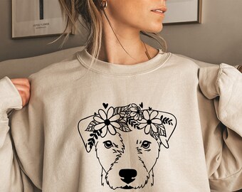 ジャック・ラッセル・テリア ドッグママ スウェットシャツ：犬好きの方