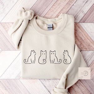 Cat Mom Sweatshirt  | Cat Mom Sweater | Cat Mom Gift |  Gift for Cat owner