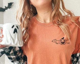 Dachshund Mom Sweathirt, Dachshund Gift, Halloween Dog Shirt, Cute Ghost Shirt, Halloween Gift, Ghost Dog Shirt, Dachshund Sweatshirt