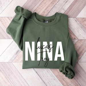Nina Sweatshirt | Nina Gift | Custom Nina Sweatshirt | Personalize Nina Sweatshirt |Nina Crewneck