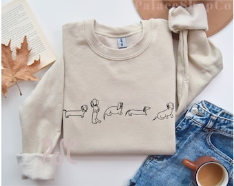Dachshund Mom Sweatshirt | Dachshund Personalized Sweatshirt | Dog Personalized Gift | DachshundMama gift | Dachshund Gift