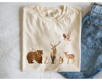 Achtung der Einheimischen Shirt, Waldtier Sweatshirt, Waldbewohner Forestcore Cottagecore Shirt