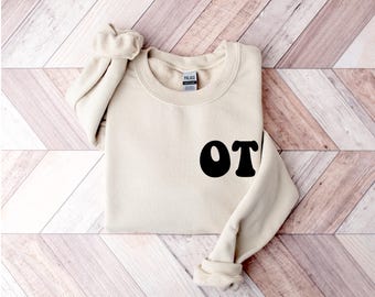 Sudadera de terapia ocupacional / Sudadera de terapia ocupacional / Regalo personalizado de terapia ocupacional / Sudadera de cuello redondo ocupacional