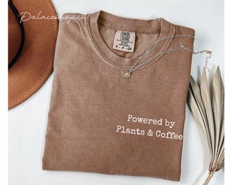 Plant Mom Shirt Funny Plant Lover Gift  Crazy Plant Lady Shirt Plant Mom Coffee Lover  Funny Houseplant Gift Plant Lady Coffee Shirt