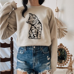 Cat Mom Sweatshirt  | Cat Mom Sweater | Cat Mom Gift |  Gift for Cat owner