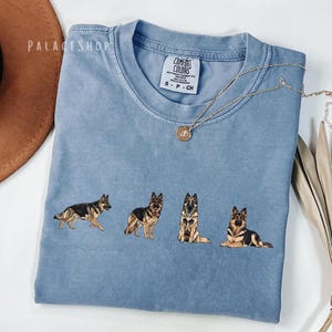 Minimal German Shepherd dog design shirt for dog lovers