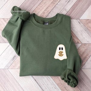 Concha Sweatshirt, Ghost Concha Sweatshirt, Cute Ghost Concha, Pan Dulce Sweatshirt, Cozy Sweatshirt, Cafecito sweatshirt, Concha Crewneck