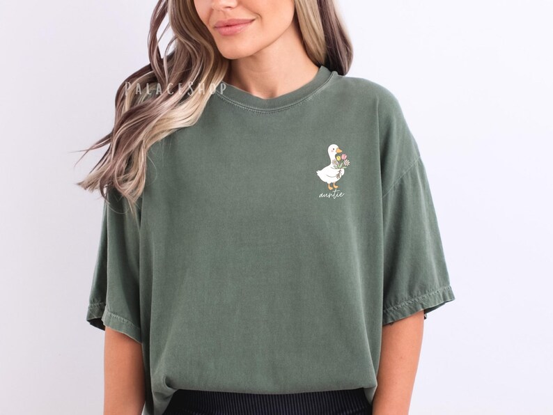 auntie birthday gift goose lover shirt