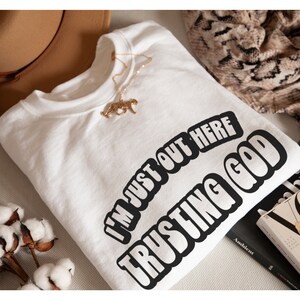 Christian Sweatshirt | Faith Sweatshirt | Trusting God Sweatshirt | Pray Sweatshirt | Gift