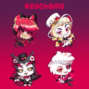 Hazbin Hotel Unofficial Keychains