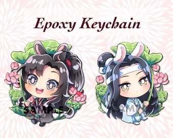 Nan Man She x Mo Dao Zu Shi - Wei Wuxian Lan Wangji Chibi Art Card 300*126mm