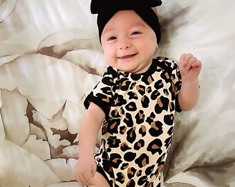 leopard newborn outfit