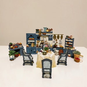 1996 Providence Kitchen Miniature  Dollhouse Furniture Set