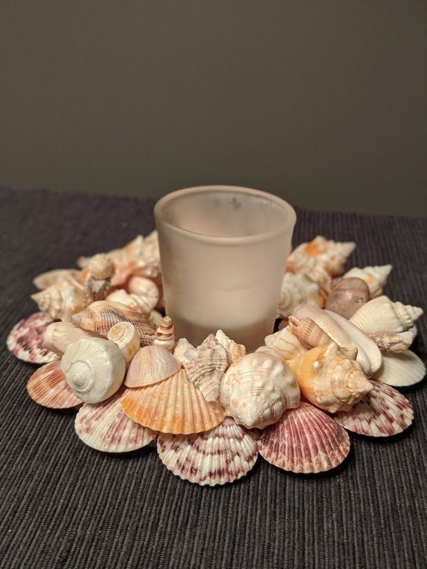 Tabletop Shells Shell Wreath Tabletop - Etsy