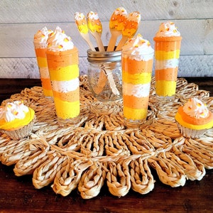 Halloween Candy Corn Dessert Halloween Decor Witch Tier TrayHalloween DessertHalloween Funny DecorFall Decor, Kitchen Decor, Home Decor