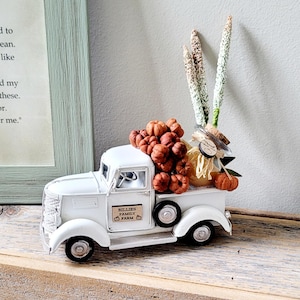 Fall Metal Truck Tiered Tray Decor Fall Personalized Truck Decor Farmhouse Truck Apple Cider PumpkinsRustic Farmhouse,Country Decor