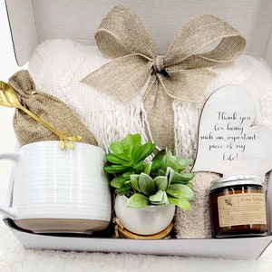 Thinking of You Gift Basket Wellness Gift Box for Best Friend Gift Mom Care Package Sister Gift Basket Co Worker Gift Luxury Unique Basket