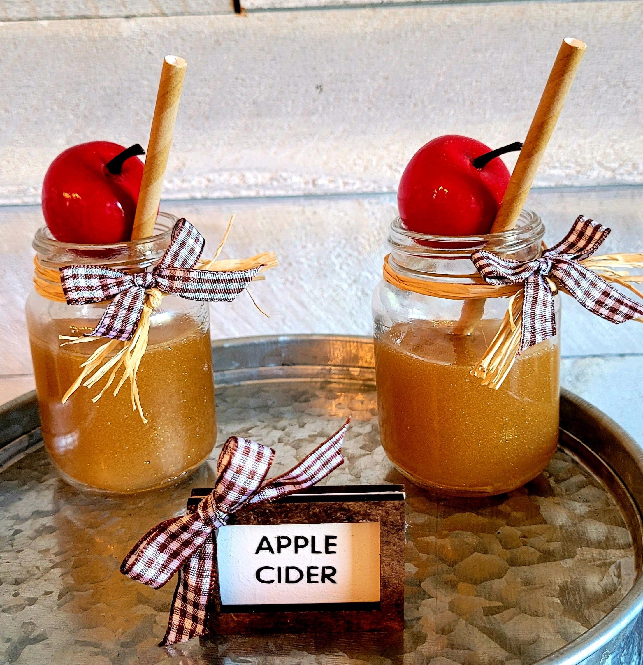 Mini Faux Apple Cider Mason Jarmini Apples for Tiermini Etsy