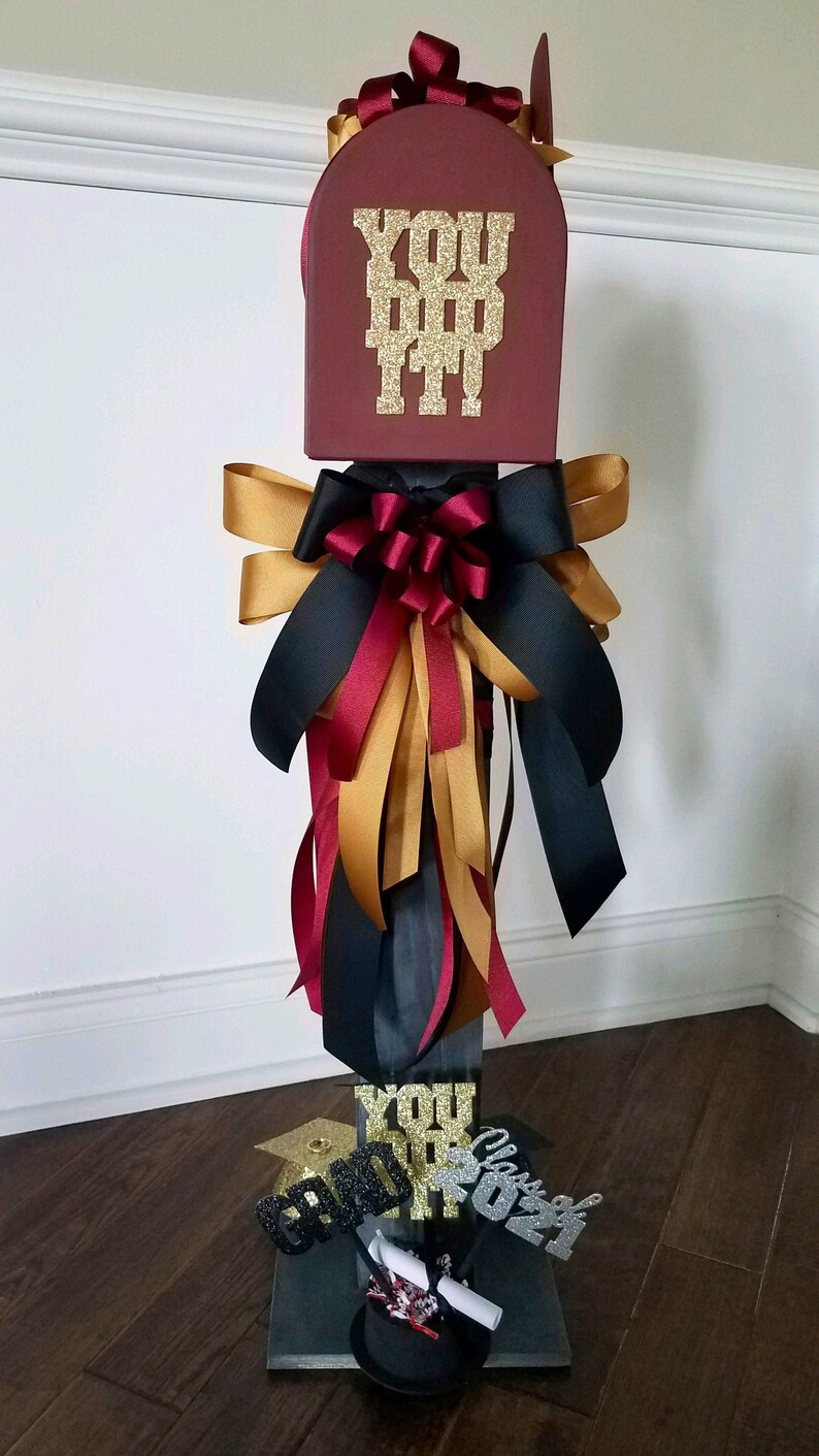 Graduation Mailbox Handmade Solid Wood Graduation Card Etsy