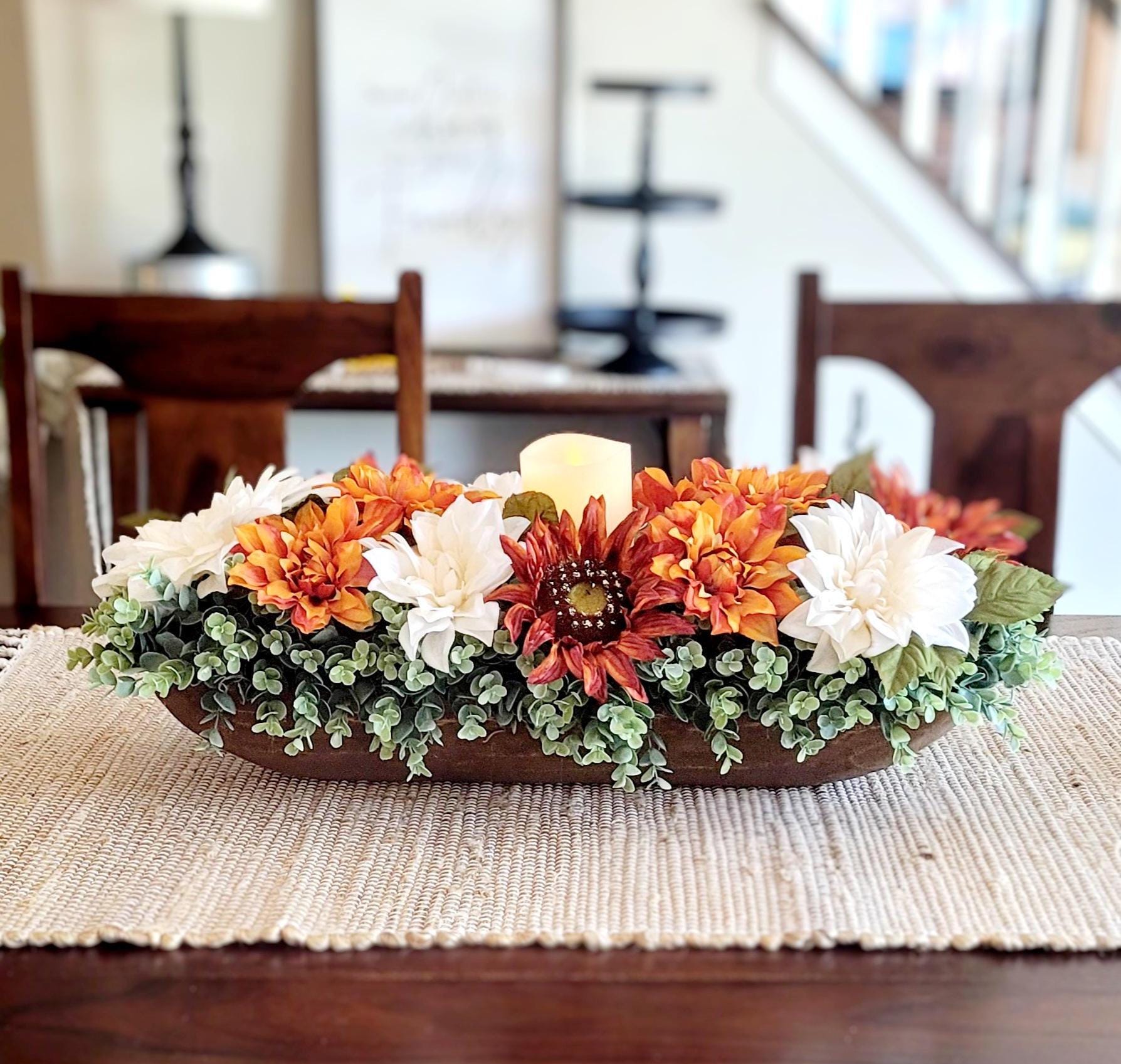 autumn table flower ★フラワーアレンジメント Fall Dining Table Arrangement Fall Decor Rustic Centerpiece Fall