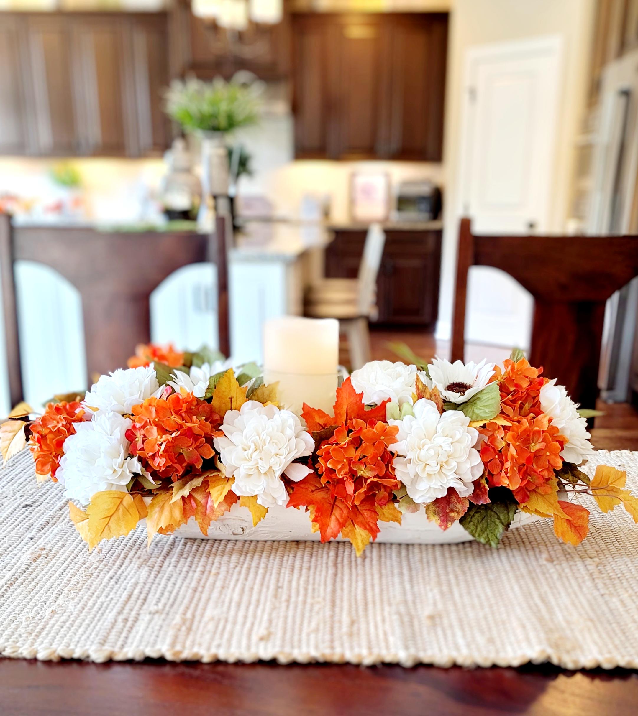 Farmhouse Fall Centerpiece Fall Dining Table Arrangement Fall