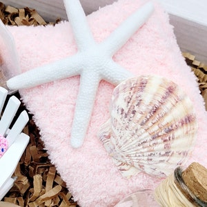 Beach Decor Summer Birthday Gift Box Women Birthday Gift Frosted Tumbler Summer Beach Candle Gift Box Friend Spa Gift Set Gift Box Mom image 5