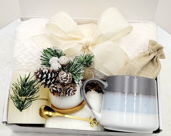 Winter Gift Basket Self Care Package Holiday Gift Box Christmas Care Package for her Gift Box Teacher Gift Basket Mom Best Friend Gift Box