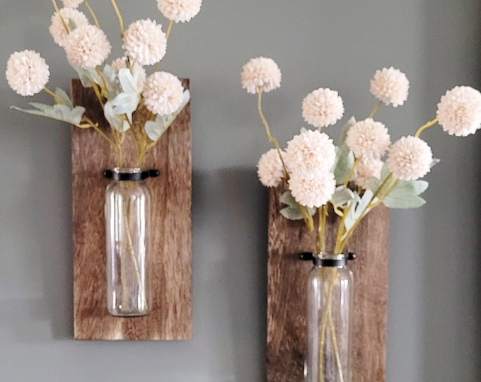 Sconce Wall Decor Farmhouse Wall Decor Rustic Candle Holder Minimalist Wall Decor Wall Hanging Decor Minimalist Decor Farmhouse Floral