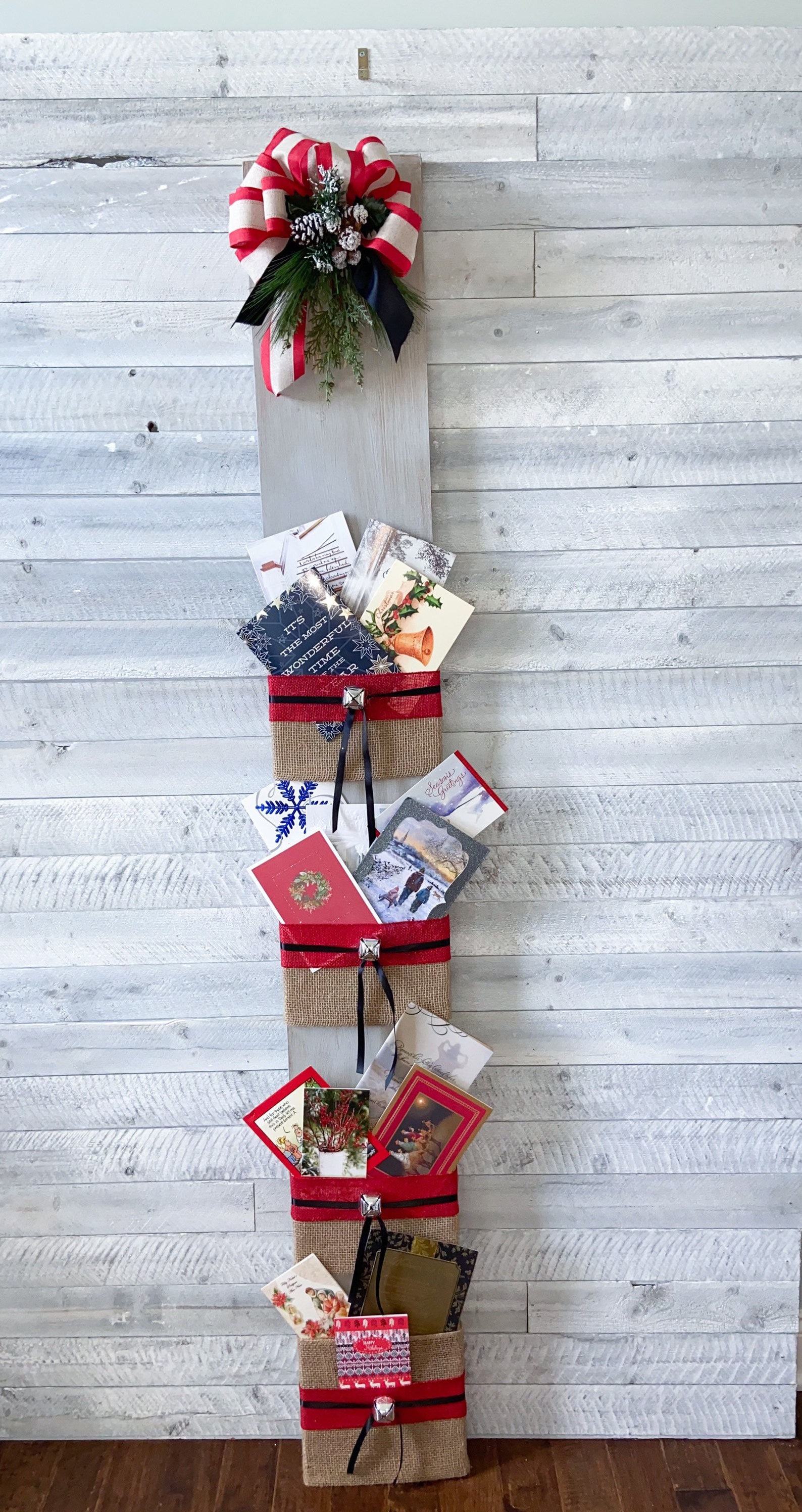 Christmas Greeting Card Holder Wood Christmas Card Holder Wood Holiday