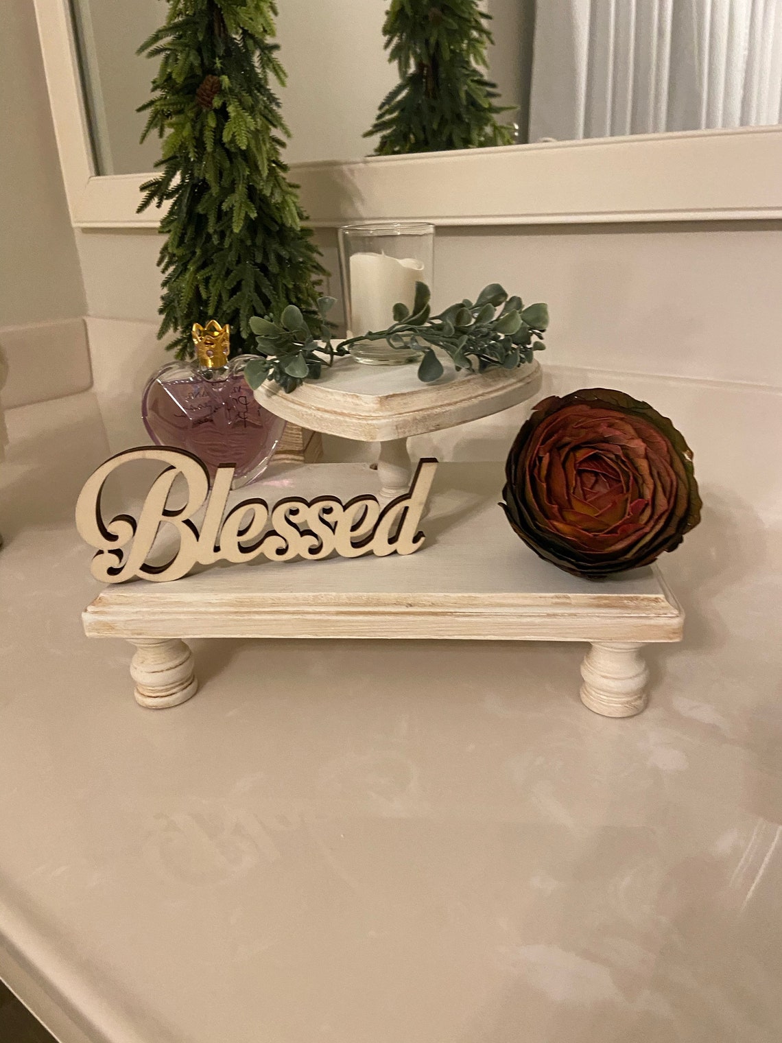 Bathroom Tiered Tray Decor Tiered Tray Farmhouse Tiered Etsy